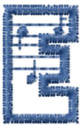 quick stitch font machine embroidery pattern - Amadeus Font E for decorative pillow covers