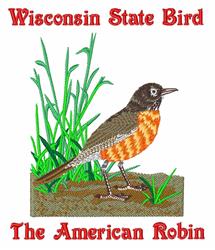 Colorful American Robin with vibrant orange belly, surrounded by green grass, in a spring scene.