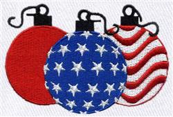 star detailed machine embroidery - American Theme Ornaments for Christmas Ornaments