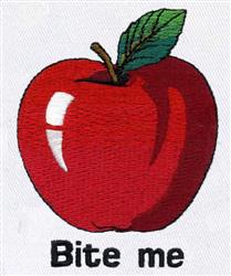 leaf detailed machine digital embroidery - Apple perfect for Picnic Blankets
