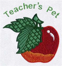 Apple - 4x4 apple detailed machine embroidery design perfect for reusable tote bags