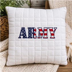 Army text - 5x7 star detailed machine embroidery design perfect for reusable tote bags