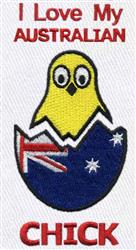 Playful bird chick in vibrant yellow emerges from a blue egg with the Australian flag, featuring cheerful text.