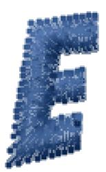 Badaboom Font E - 4x4 font quick stitch embroidery design for School Supplies