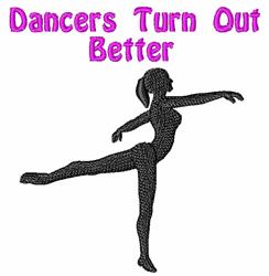 Ballet Dancer - 4x4 dancer beginner-friendly embroidery design for Dance Uniforms