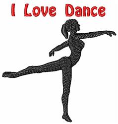 beginner-friendly dancer machine embroidery pattern - Ballet Dancer for Ballet Bags