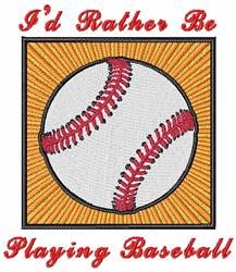 Colorful baseball with black outline and red stitching on a bright yellow background, featuring bold red text.
