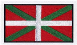 spain detailed machine embroidery - Basque Flag Spain perfect for Home textiles
