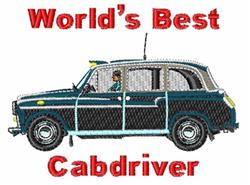 Best Cabdriver - 4x4 cabdriver detailed embroidery design for reusable tote bags