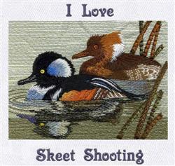 bird detailed machine digital embroidery - Bird Ducks perfect for reusable tote bags