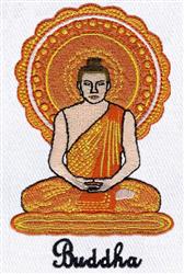 buddha detailed machine embroidery - Buddha perfect for decorative pillow covers