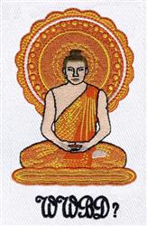 detailed buddha machine embroidery pattern - Buddha perfect for Meditation Cushions