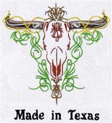 detailed skull machine embroidery pattern - Bull vector perfect for kitchen tea towels
