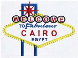Cairo, Egypt - 5x7 egypt detailed embroidery design for decorative pillow covers