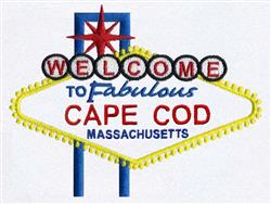 detailed massachusett machine embroidery pattern - Cape Cod, Massachusetts for decorative pillow covers