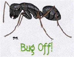 beginner-friendly ant machine embroidery pattern - Carpenter Ant for decorative pillow covers