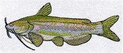 catfish detailed machine embroidery - Catfish perfect for decorative pillow covers
