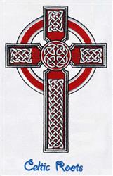 cross detailed machine digital embroidery - Celtic Cross perfect for reusable tote bags
