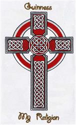 Celtic Cross - 5x7 cross detailed machine embroidery design for patchwork quilt blocks