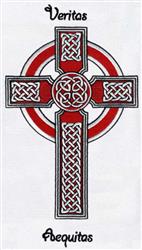 detailed cross machine embroidery pattern - Celtic Cross perfect for kitchen aprons