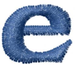 font quick stitch machine embroidery - Celtic Font e for decorative pillow covers