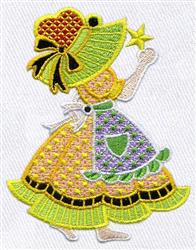 child detailed machine digital embroidery - Child perfect for reusable tote bags
