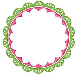 beginner-friendly frame machine embroidery pattern - Circle Frame for kitchen aprons