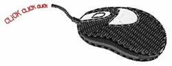 Click Click Click - 4x4 click quick stitch embroidery design for Laptop Sleeves
