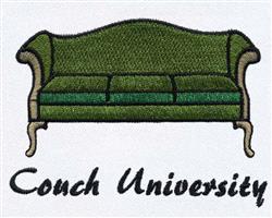 couch detailed machine embroidery - Colonial Couch perfect for kitchen tea towels