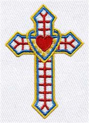 Cross - 4x4 cross detailed machine embroidery design perfect for Bible Covers