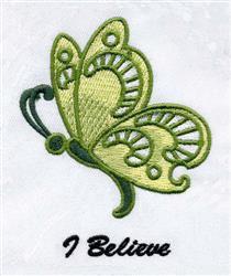 Cutwork Butterfly - 4x4 butterfly detailed embroidery design for reusable tote bags