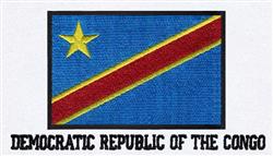 detailed congo machine digital embroidery pattern - DR Congo perfect for Backpacks