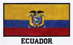 Ecuador - 5x7 ecuador detailed machine machine embroidery design perfect for Caps