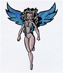 Fairy - 4x4 fairy detailed machine embroidery design perfect for kitchen tea towels
