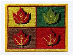 detailed autumn leaf machine embroidery pattern - Fall Leaves for decorative wall hangings