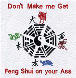 tiger detailed machine digital embroidery - Feng Shui perfect for reusable tote bags
