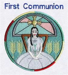 detailed communion machine embroidery pattern - First Communion for Keepsake Items
