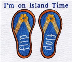 Flip flops - 4x4 flop detailed machine embroidery design perfect for reusable tote bags