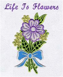 flower detailed machine digital embroidery - flower perfect for wedding decorations