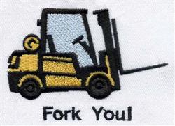 Forklift Operator - 4x4 operator beginner-friendly embroidery design for kitchen aprons