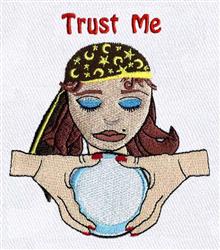 Fortune Teller - 5x7 witch detailed machine embroidery design perfect for Backpacks