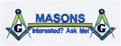 freemasonry beginner-friendly machine embroidery - Freemasonry for Community outreach