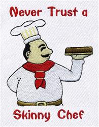 French Chef - 5x7 chef detailed machine embroidery design perfect for kitchen aprons