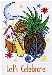 Fruit punch - 5x7 star detailed machine embroidery design perfect for Party Decor
