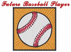 detailed player machine embroidery pattern - Future Baseball Player for Baseball Caps