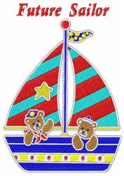 bear detailed machine embroidery - Future Saillor perfect for reusable tote bags