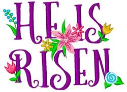 risen beginner-friendly machine embroidery - He Is Risen perfect for kitchen tea towels