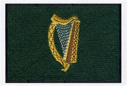 detailed flag machine embroidery pattern - Irish Flag perfect for kitchen tea towels