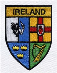 shield detailed machine digital embroidery - Irish Shield perfect for kitchen aprons