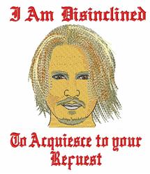 Johnny Depp - 5x7 depp detailed machine digital embroidery design for T-Shirts